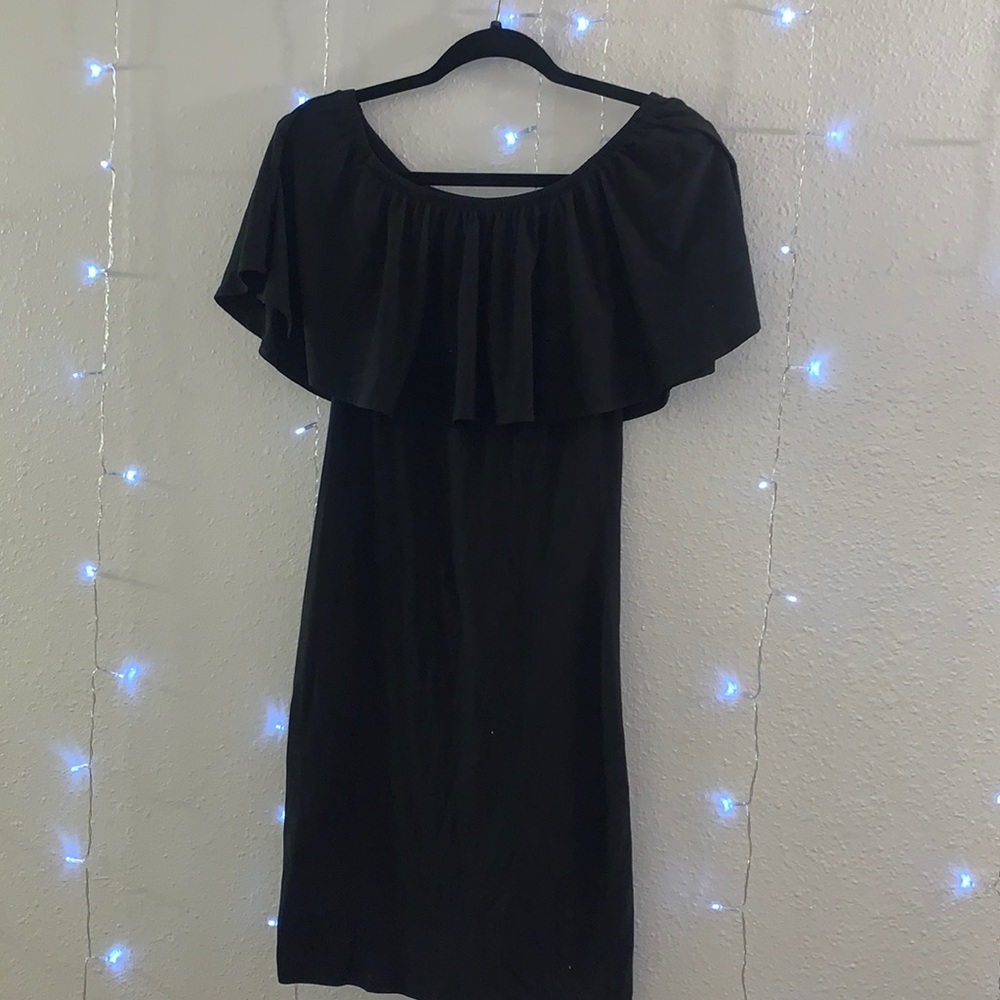 Black off the shoulders dress